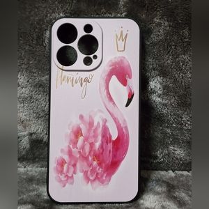 iPhone 14 Pro pink flamingo phone case